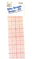 C-THRU by Westcott W-248 24 Inch 8ths Graph Rulers