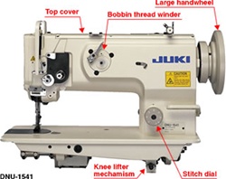 JUKI DNU-1541S 1-needle, Unison-feed, Lockstitch Machine with Large Hook with safety mechanism CALL TO ORDER