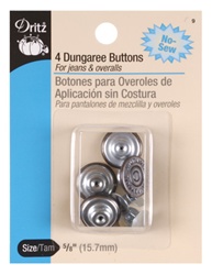 DRITZ D9 4 Dungaree Buttons Copper