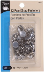 DRITZ D25-R Pearl Snap Fasteners White