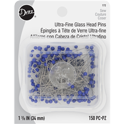 DRITZ D172 Ultra-Fine Glass Head Pins